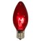 Northlight Pack of 25 Transparent Red C9 Christmas Replacement Bulbs